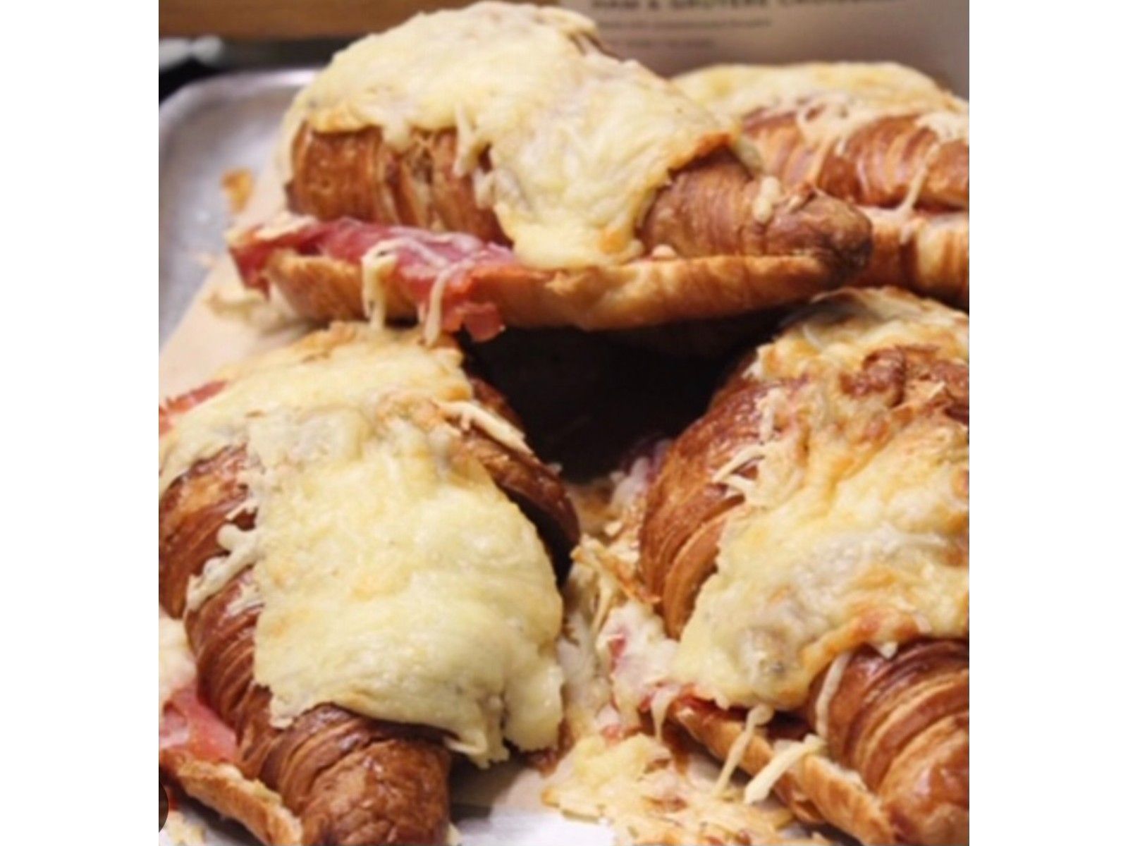 turkey cheese croissant sandwich