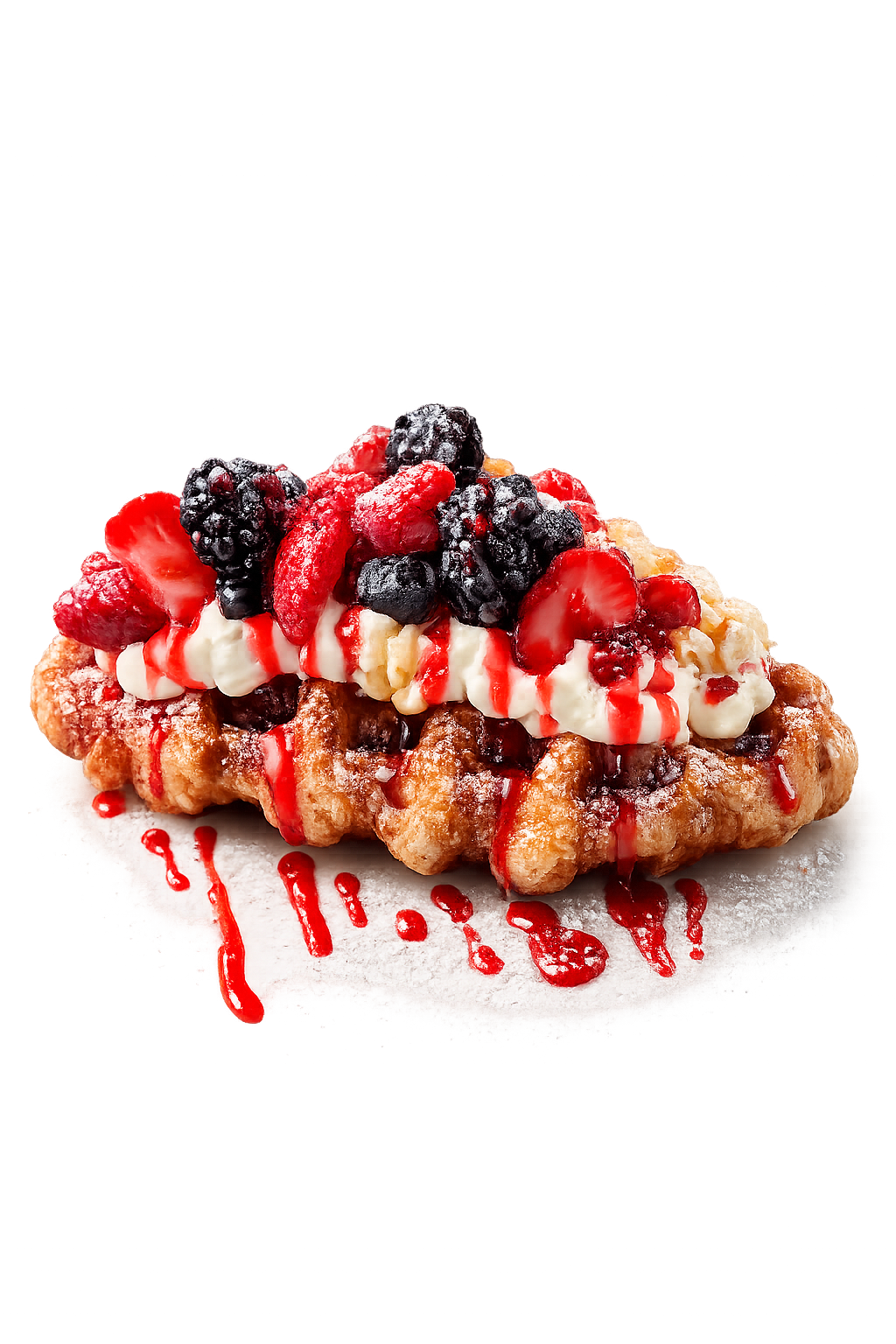 Berry Chantilly croffle