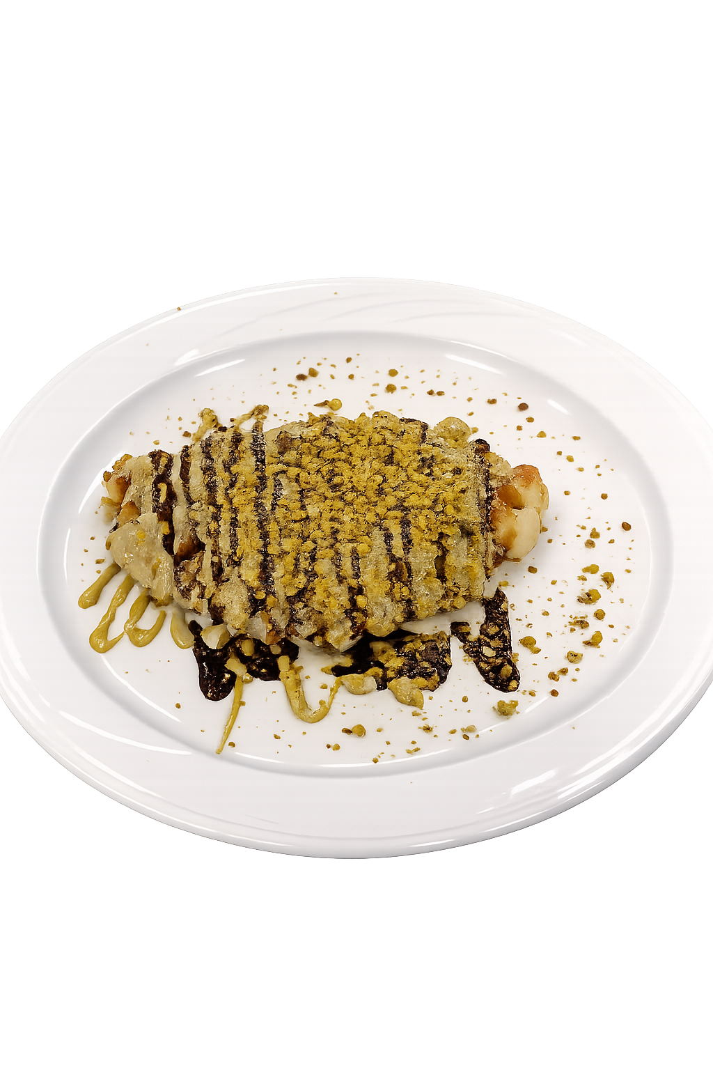 Pistachio Crunch croffle